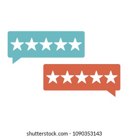 Rating stars icon
