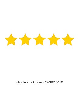 Rating stars icon