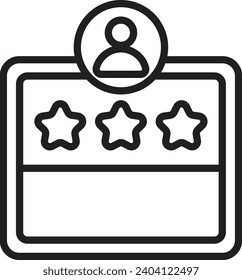 Rating stars icon. positive feedback concept