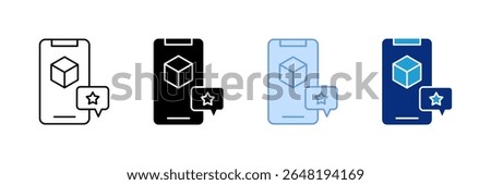 Rating Stars Icon Set Multiple Style Collection