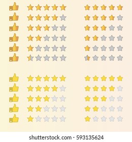 Rating stars like