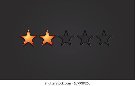 Rating stars vector