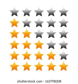 rating stars vector