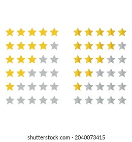 Rating stars vector icon for apps and web sites