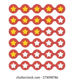 Rating stars for web, vector eps10 illustration