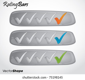 Rating system with check marks