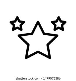 rating thin line vector icon