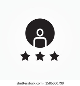 rating user sign icon design vector illustration