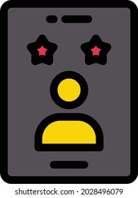 icono de línea de color de vector de clasificación
