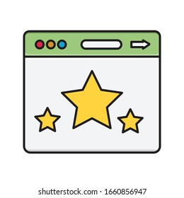 icono de color plano vectorial 