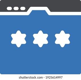 rating vector glyph colour icon
