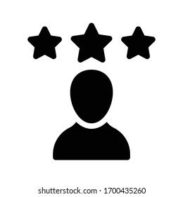 icono plano de glifo vectorial de clasificación 