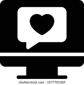 rating vector glyph flat icon
