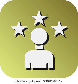 Rating Vector Glyph Gradient Background Icon For Personal And Commercial Use.
