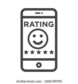 Rating vector icon