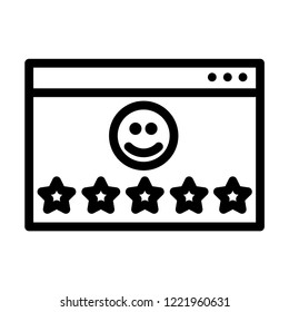 Rating vector icon