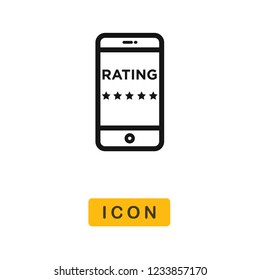Rating vector icon