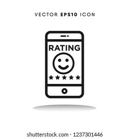 Rating vector icon