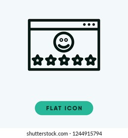 Rating vector icon