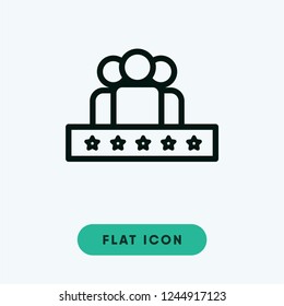 Rating vector icon