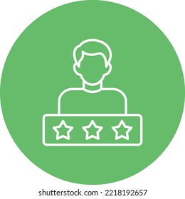 Rating vector icon. Can be used for printing, mobile and web applications.