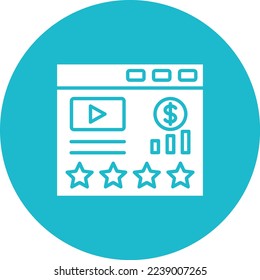 Rating vector icon. Can be used for printing, mobile and web applications.