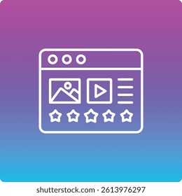 Rating vector icon. Can be used for printing, mobile and web applications.