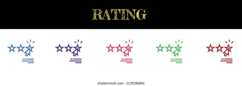 rating vector icon, Vector EPS 10 illustration style