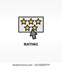 Rating Vector, Icon Or Logo Sign Isolated Symbol Illustration