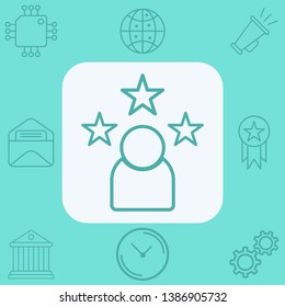 Rating vector icon sign symbol