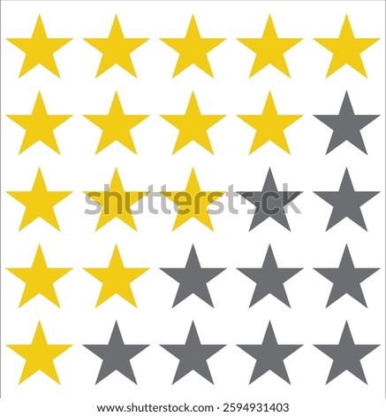 rating Vector Line Icon Design