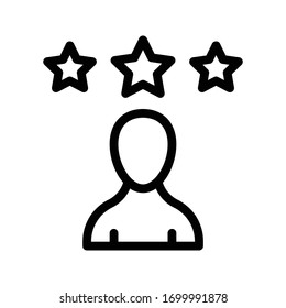 icono de línea delgada vector de clasificación 