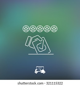 Rating vote icon