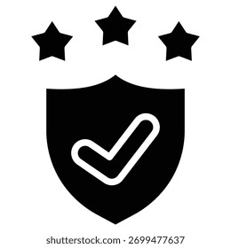 Icono de Web de calificación en estilo en negrita