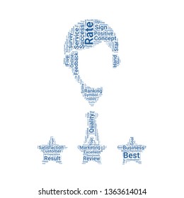 rating word cloud. tag cloud about rating