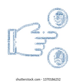 rating word cloud. tag cloud about rating