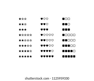 Ratings Icon Design Vector Symbol Stars