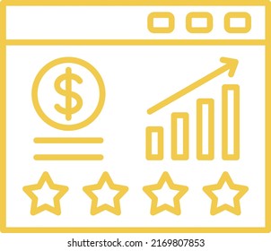 Ratings vector icon. Can be used for printing, mobile and web applications.