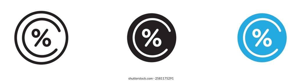 Ratio icon black white vector outline