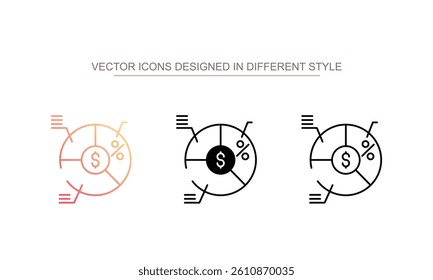 Ratio icon design with white background stock illustration