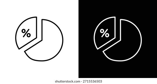 Ratio icon in line design. Editable stroke icons.