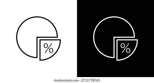 Ratio icon outline. Vector isolated pictogram for web