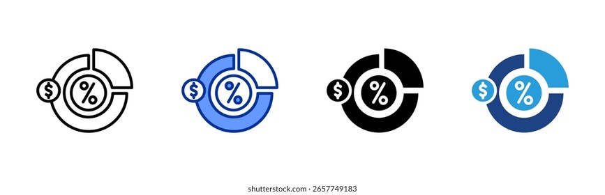 Ratio icon sheet multiple style collection