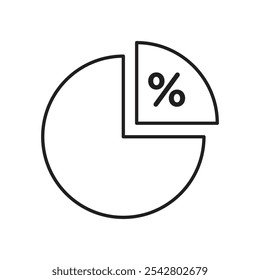Ratio icon simple black line style.
