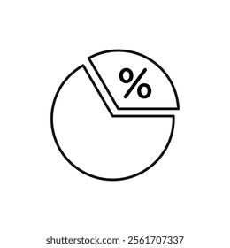Ratio icon Simple thin line flat symbol