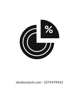 Ratio icon Simple thin line flat symbol