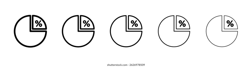 Ratio icon Simple thin line flat symbol