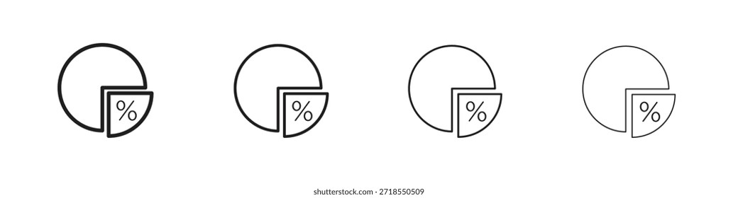 Ratio icons, Set of linear icons. Black linear palm icons
