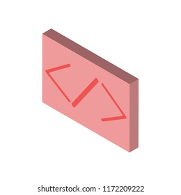 Ratio isometric left top view 3D icon