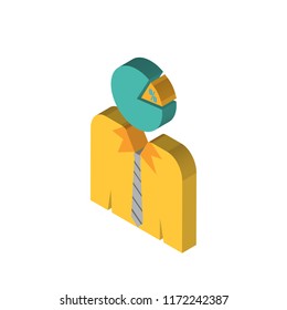 Ratio isometric left top view 3D icon